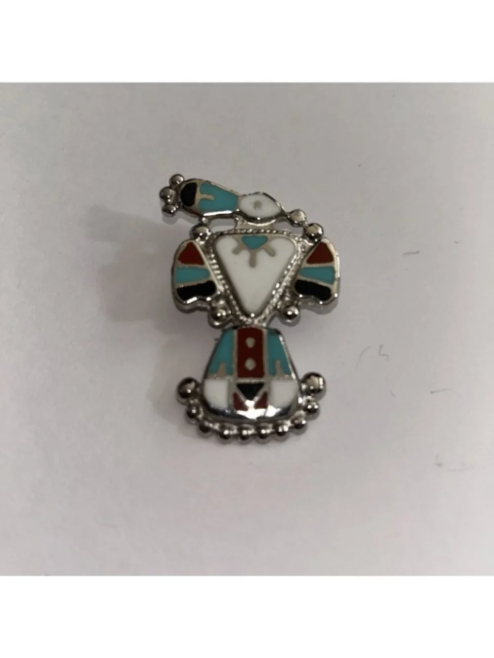 SilverTone Multicolor Bolo Hardware Turquoise Multicolor & Silver